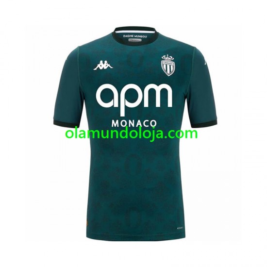 Camisola AS Monaco Homem Equipamento Segundo 2024-2025 Manga Curta